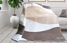 Greno Koc bawełniany akrylowy 150x200 Tabbaco Vanill beżowy