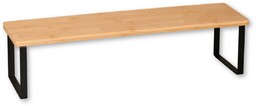 Kesper 58807 Półka kuchenna bambus/metal, 55 x 13,5