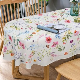 Bnejvif Owalny obrus wiosenny kwiatowy obrus, nowoczesny owalny