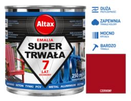 Altax Super Trwała Emalia 250ml Czerwony
