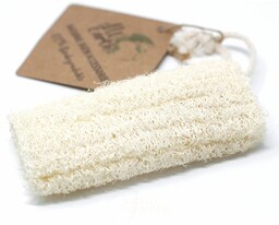 Luffa na Sznurku Naturalna Gąbka do Kąpieli, 12.5cm