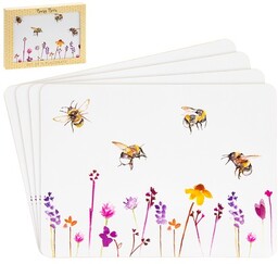 PODKŁADKI KORKOWE ŚREDNIE POD TALERZE Busy Bees Pszczoły