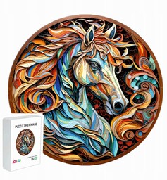Puzzle Drewniane Dla Dzieci Dorosłych 145 Elementów Koń