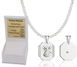 Łańcuszek Srebrny Pancerka 2,00 mm z Medalikiem pr