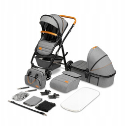 Wózek Spacerowy Wielofunkcyjny Lionelo Amber 2w1 Gondola Spacerówka