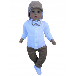 Ubranko do chrztu garniturek niemowlęcy komplecik na chrzest