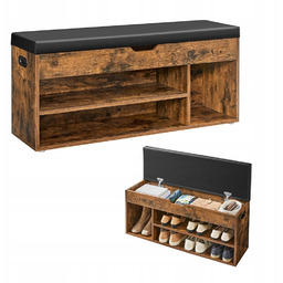 Szafka na buty Z Tapicerowanym Siedziskiem schowek pojemna