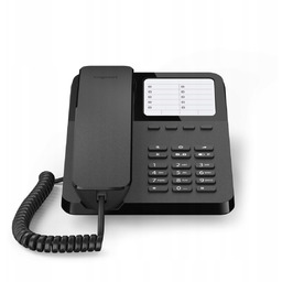 Telefon stacjonarny przewodowy Gigaset DESK 400 czarny