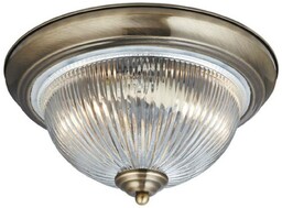 Searchlight Lampa sufitowa American Diner IP44, mosiądz