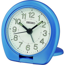 Seiko Clock budzik podróżny analogowy niebieski QHT018L