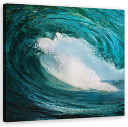 Obraz na płótnie, Krajobrazy - Niebieski 40x40