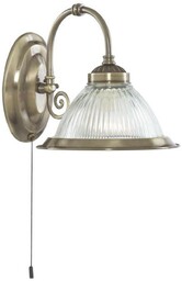 Searchlight Lampa ścienna American Diner, mosiądz antyczny