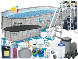 Basen Bestway 549x274x122 Ogrodowy Stelażowy 56716 21w1