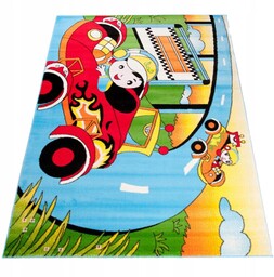 Dywan 100x160 Dla Dzieci Kinder Boisko Farma Miś