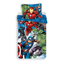 Jerry Fabrics Pościel bawełniana 140x200 Avengers 8636 poszewka