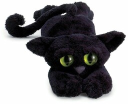 Pluszowy, smukły kotek Black, 104140-Manhattan Toy Lanky Cats