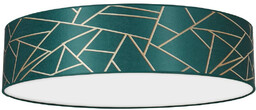 Lampa sufitowa ZIGGY GREEN, MLP7579, 60 cm, butelkowa