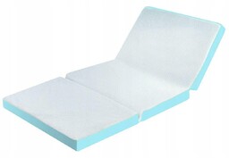 Materac turystyczny 120x60x6 błękitny składany