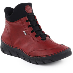 Botki damskie ocieplane czerwone Rieker 55069-35