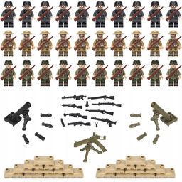 Zestaw Żołnierzyków WW2 30 Figurek Wojsko Militarny