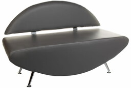 Kanapa do poczekalni Carini BD-6710 szara