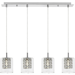 Rabalux Wisząca lampa szklana Duchess 3116 na listwie
