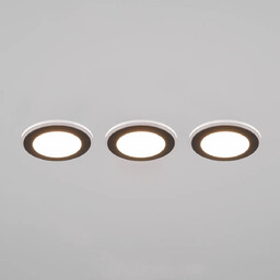 Trio Potrójne oczka sufitowe ARGUS czarne 653610332 3xLED
