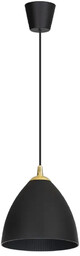 Lumes Czarna wisząca lampa w nowoczesnym stylu -