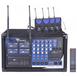 PA-180 UHF Mikrofon 4 kanały (4 mikrofony nagłowne)
