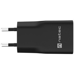 Natec Ribera GaN Slim 20W USB-A USB-C czarna