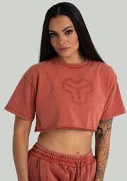STRIX Crop Top damski Washed Terra