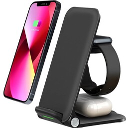 Ładowarka indukcyjna QI Alogy 3w1 do telefonu Apple