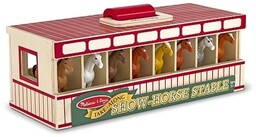 Melissa & Doug, figurki Stajnia z końmi