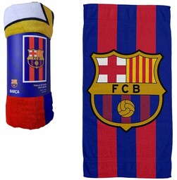 Wakacyjny Ręcznik Fc Barcelona 180 x 100 Piłka