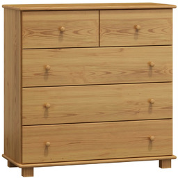 OUTLET - Komoda sosnowa drewniana 5s g42 olcha