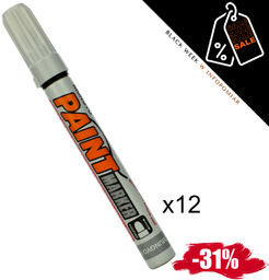 Zestaw 12 szt. - Marker Olejowy Czerwony