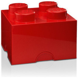 Lego Storage Brick 4 czerwony