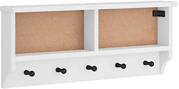 Elior Duży wieszak ścienny na ubrania biały B4-K45