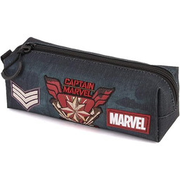 Captain Marvel Force -Kwadratowy Piórnik HS, Zieleń Wojskowa,