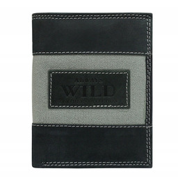 Portfel męski skórzany Always Wild N4-JEANS czarny