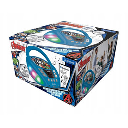 Lexibook Avengers Przenośny odtwarzacz CD Boombox dla dzieci