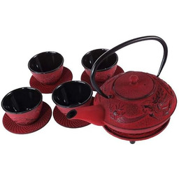 lachineuse - Chiński smok żeliwny zestaw do herbaty