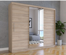 Szafa przesuwna z lustrem Alba 250 cm,