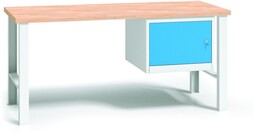 Profesjonalny stół warsztatowy z drewnianym blatem roboczym, 1500x685x840