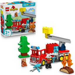 Lego Duplo Wóz Strażacki Z Wężem I Strażakiem