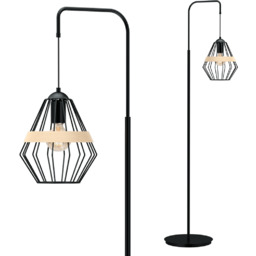 Milagro Lampa stojąca CLIFF BLACK 1xE27