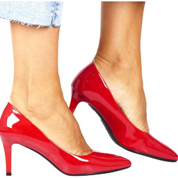 DAMSKIE CZÓŁENKA SZPILKI NA NISKIM OBCASIE SERGIO LEONE