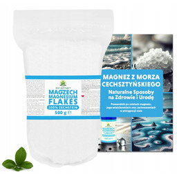 Płatki magnezowe 100% cechsztyńskie MAGZECH 500g+ ebook Poradnik