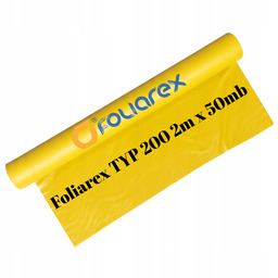Żółta Folia Ochronna-paroizolacyjna Typ 200 100 m² Foliarex