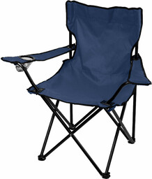 Krzesło wędkarskie składane 82 x 79 cm, niebieskie